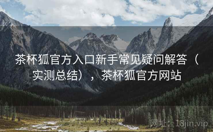茶杯狐官方入口新手常见疑问解答（实测总结），茶杯狐官方网站