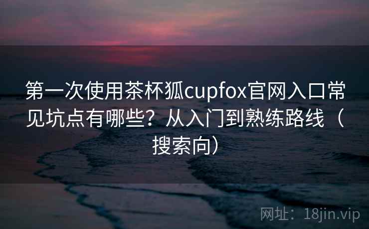 第一次使用茶杯狐cupfox官网入口常见坑点有哪些?从入门到熟练路线(搜索向)